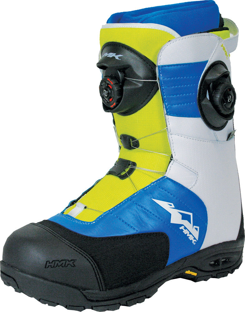 HMK Team Focus Boot White/Blue/Green Sz 15 HM915TDUALBG