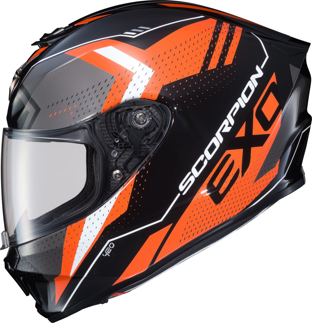 SCORPION EXO Exo-R420 Full-Face Helmet Seismic Orange Xl 42-1436