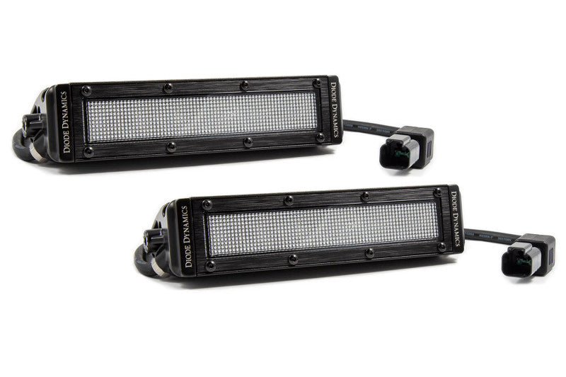 Diode Dynamics 6 In LED Light Bar Single Row Straight SS6 - White Flood Light Bar (Pair) DD6032P