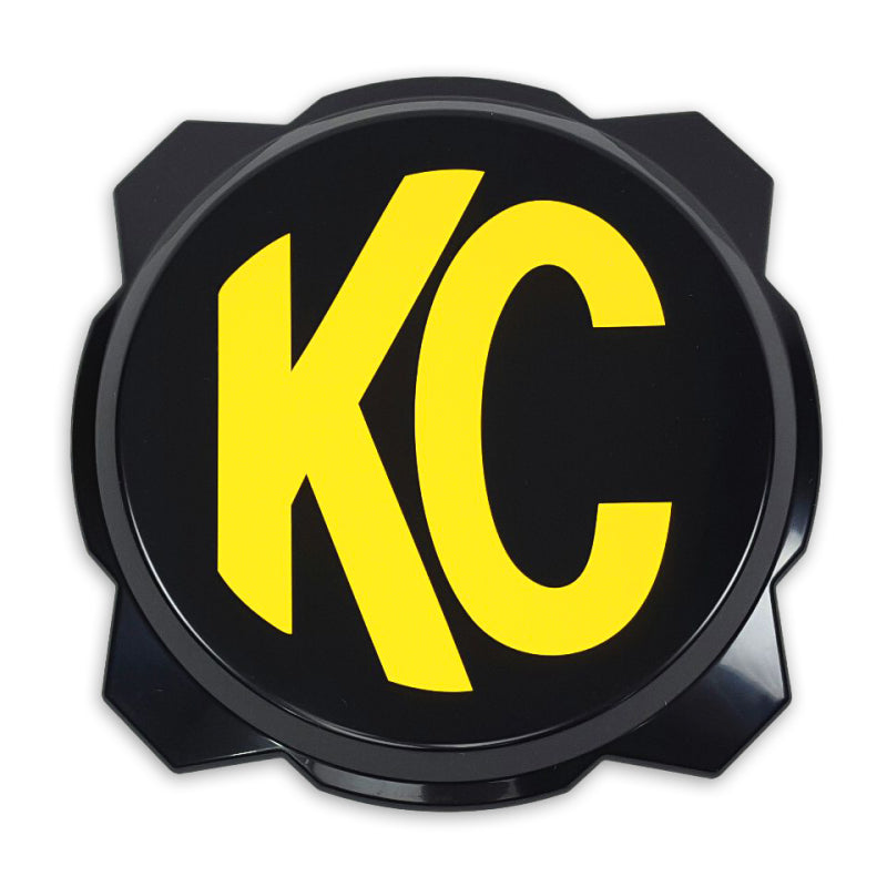 KC HiLiTES 6in. Hard Cover for Gravity Pro6 LED Lights (Single) - Black w/Yellow KC Logo 5111