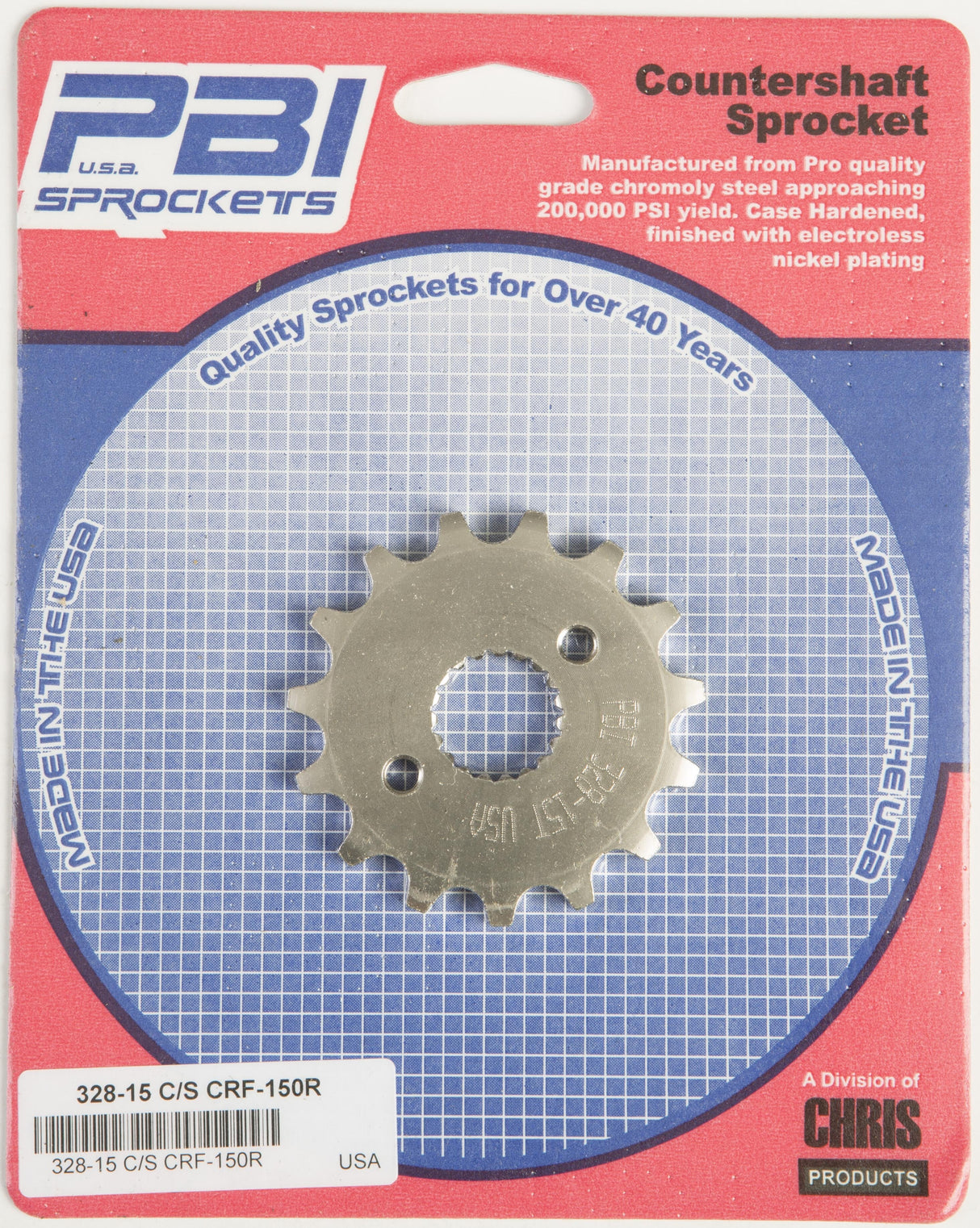PBIFront Cs Sprocket Steel 15t-420 Hon328-15