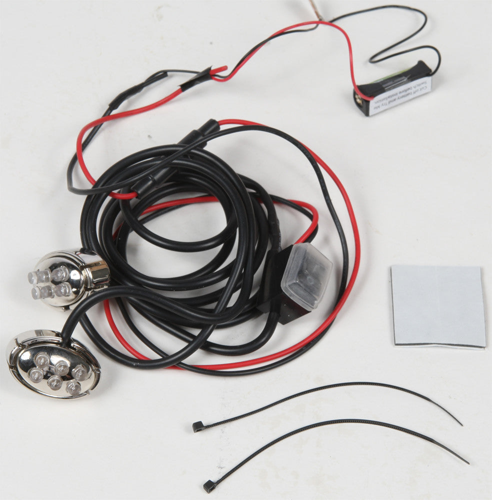 STREETFX Oval Light Kit Chrome W/Orange Led 1041904