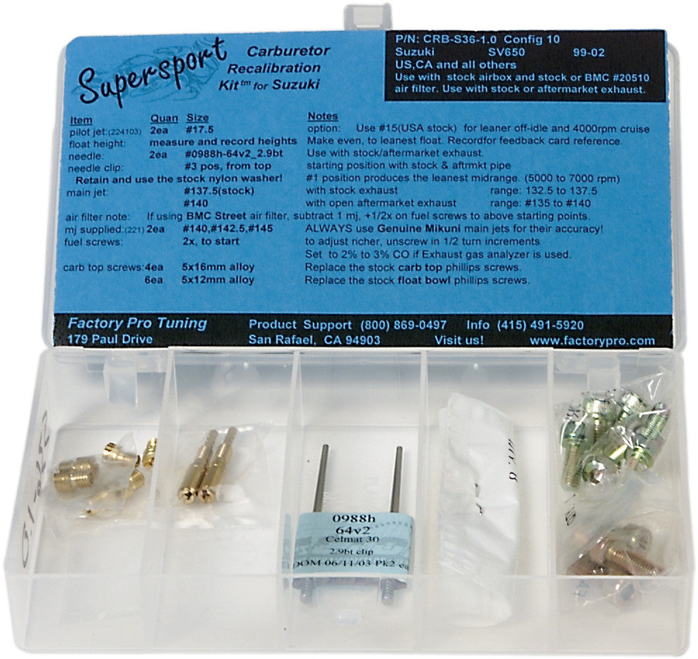 FACTORY PRO Jet Kit Trx400ex 99-04 CRB-4H40-1.0