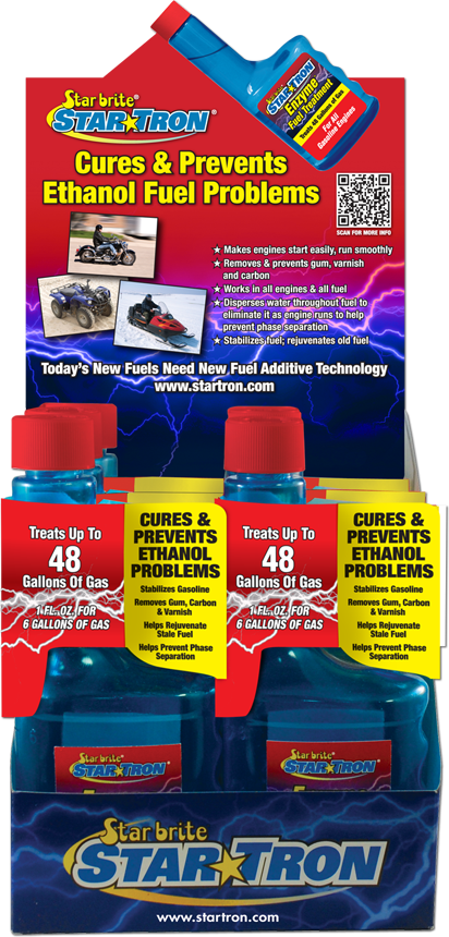 STAR BRITE Enzyme Fuel Treatment 8oz 6/Pk W/Counter Display 14616