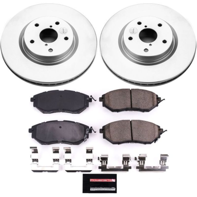 Power Stop 06-07 Subaru B9 Tribeca Front Z17 Evolution Geomet Coated Brake Kit CRK4603