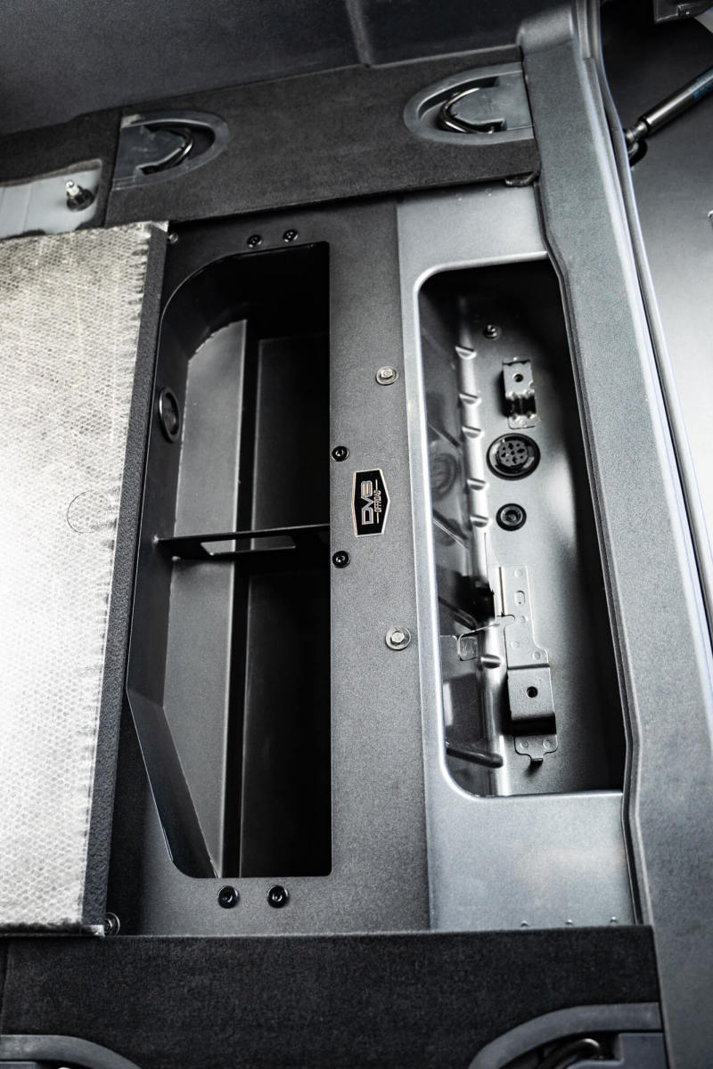 DV8 Offroad 21-23 Ford Bronco (Exc. Bronco Raptor) Air Compressor Mount & Storage Box CMBR-01
