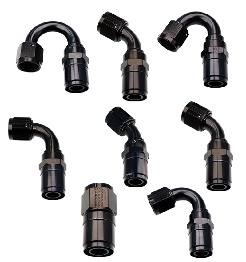Fragola -10AN Race-Rite Crimp-On Hose End 90 Degree 2609010