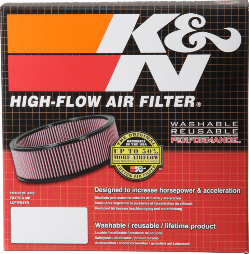 K&N Marine Engine Flame Arrestor 5-1/8in Flange / 9in OD / 8in ID / 2.125in H 59-3264