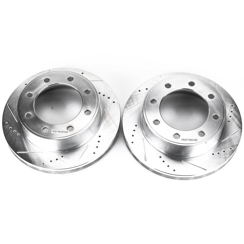 Power Stop 00-05 Ford Excursion Front Evolution Drilled & Slotted Rotors - Pair AR8580XPR