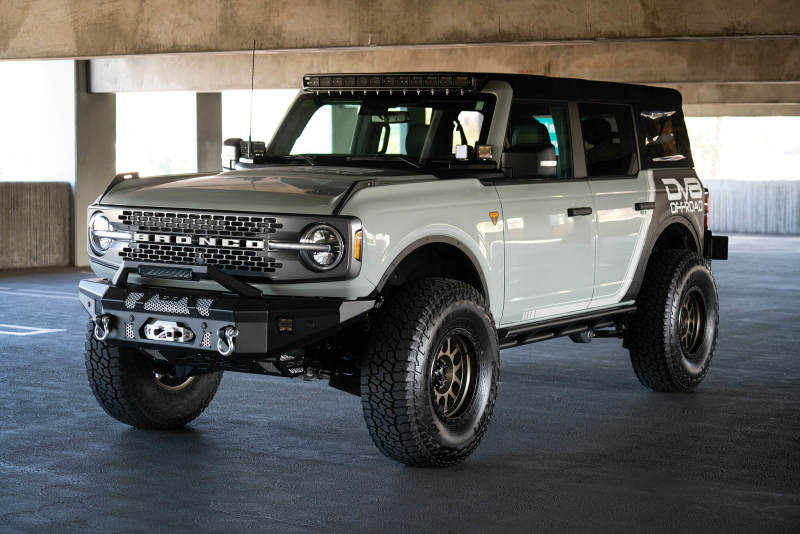 DV8 Offroad Bull Bar Add-On For DV8 Ford Bronco Bumpers - Fits 13in Elite Series Light Bar LBUN-01