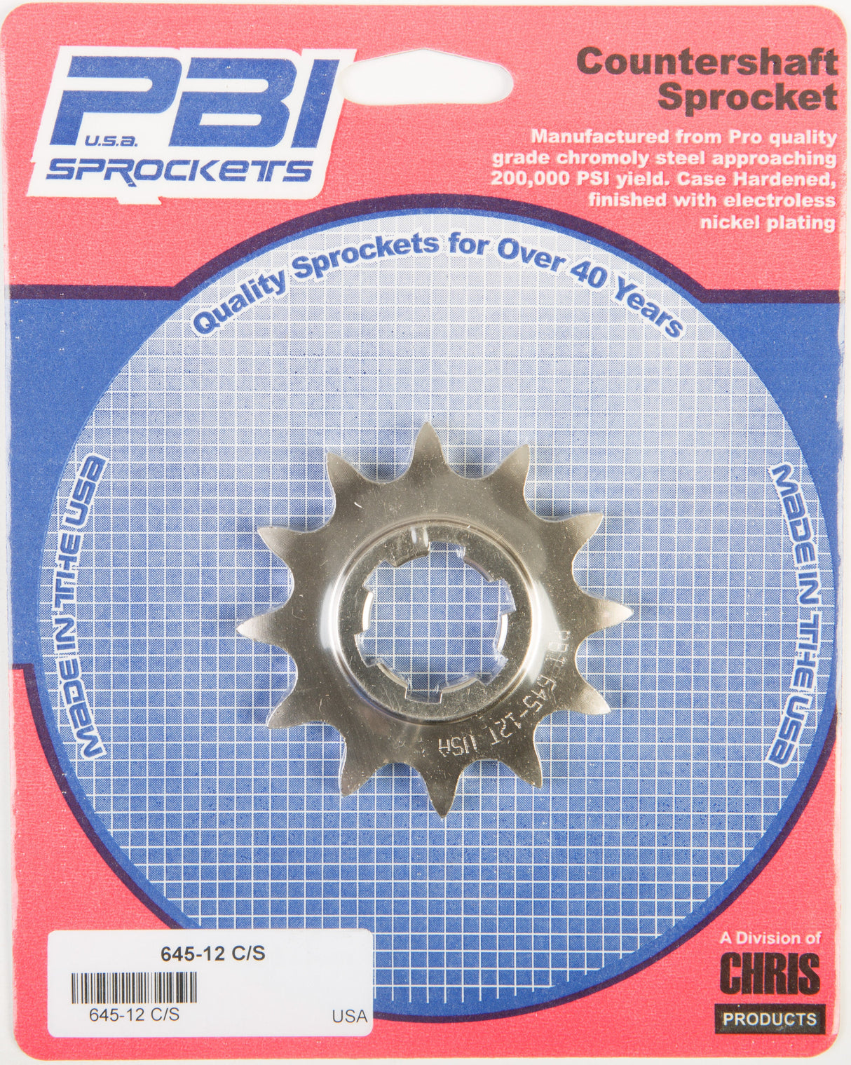 PBIFront Cs Sprocket Steel 12t-520 Suz645-12