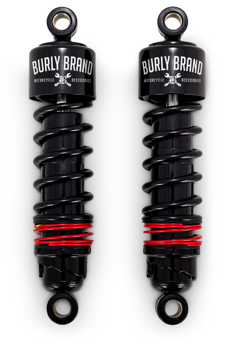 Burly Brand FLH Slammer Shocks - Black B28-1204B