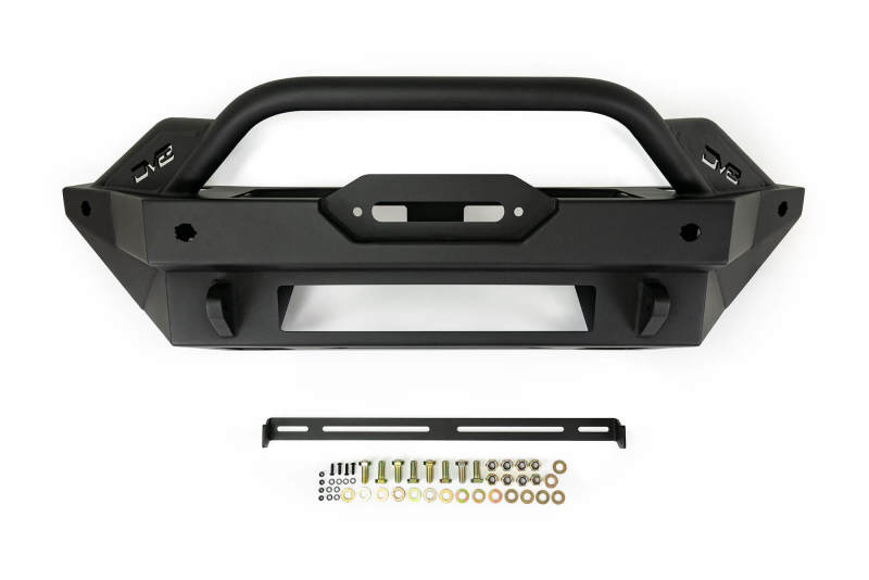DV8 Offroad 2021+ Ford Bronco Modular Front Bumper Winch Capable w/ Auxiliary Light Mounts FBBR-02