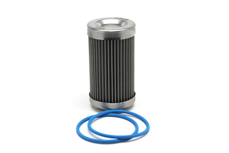 Fuelab 40 Micron Stainless Replacement Element - 3in w/2 O-Rings & Instructions 71802