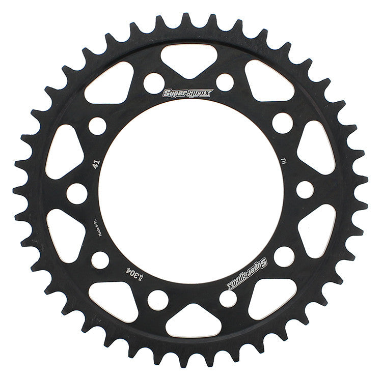 SUPERSPROX Rear Sprocket Steel 41t-525 Blk Hon/Yam RFE-1304-41-BLK