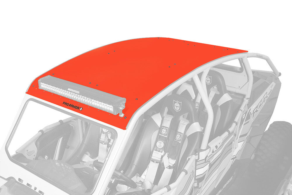 PRO ARMOR Asylum Roof W/Light Bar Pocket Red P144R121RD-293
