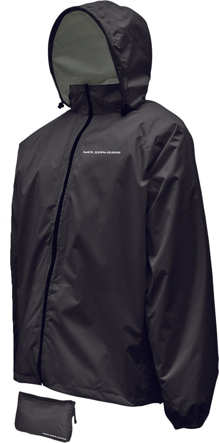 NELSON-RIGGCompact Rain Jacket Black LCJ-BLK-LG