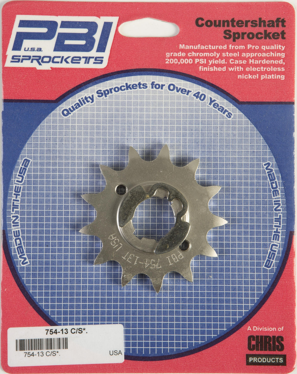 PBIFront Cs Sprocket Steel 13t-520 Yam754-13