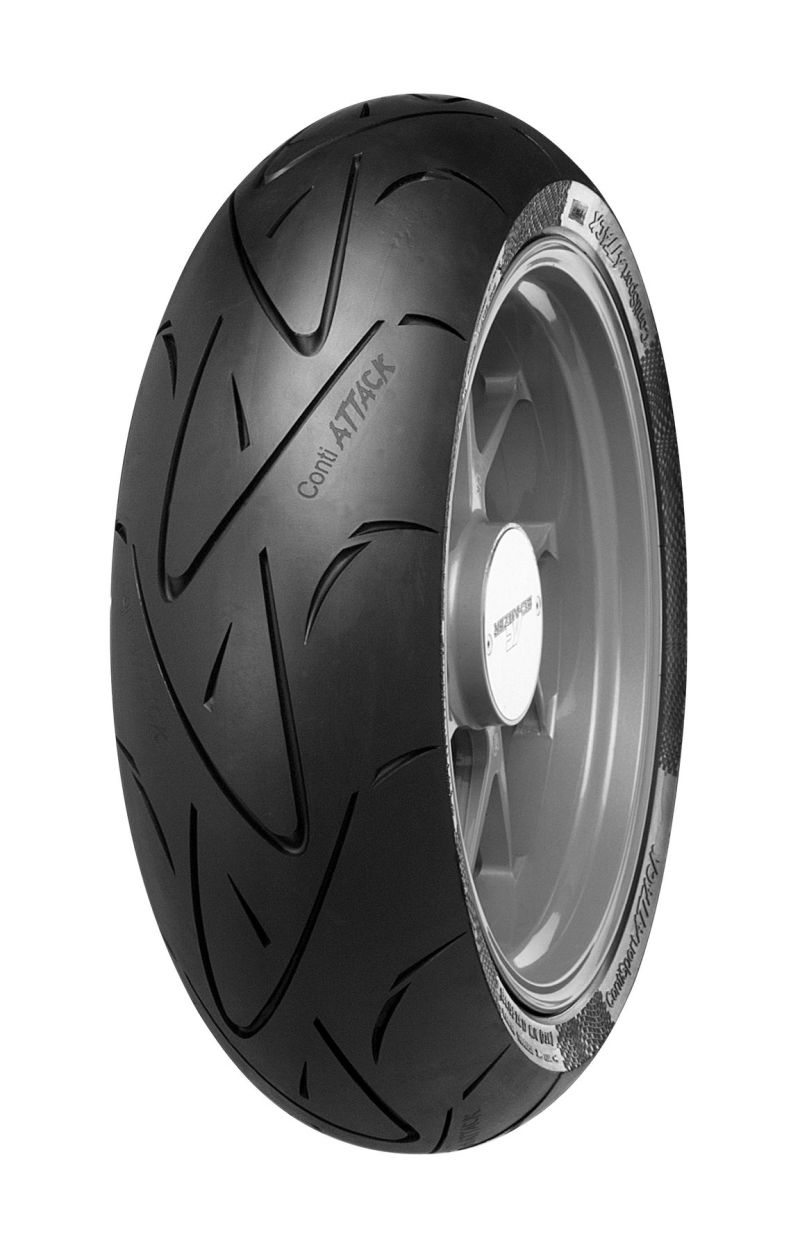 Continental ContiSportAttack Rear Tire - 190/55 ZR17 M/C 75(W) TL 2443950000