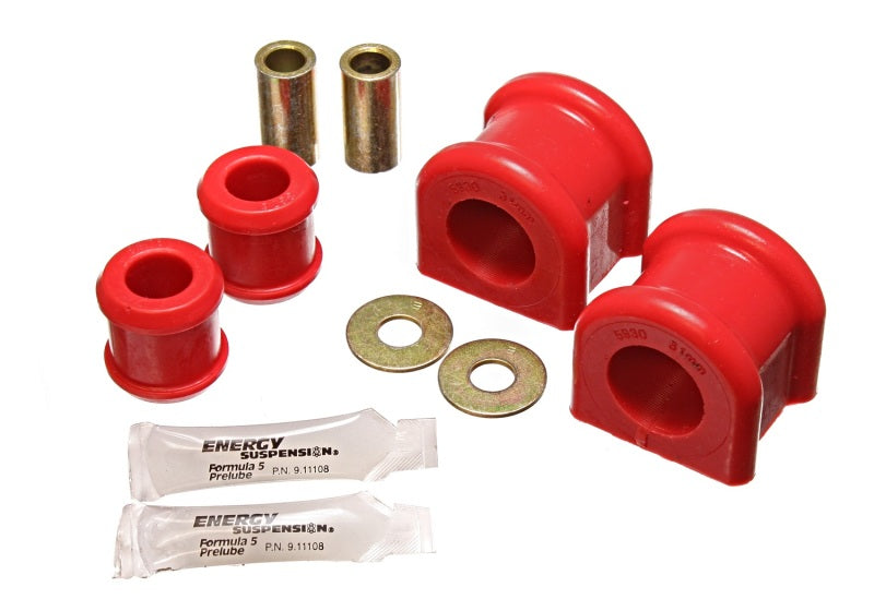 Energy Suspension 07-11 Jeep Wrangler JK Red Front 31mm Sway Bar and Endlink Bushing Set 2.5112R