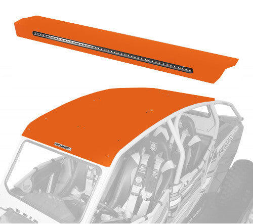 PRO ARMOR Asylum Rear Wing W/ Lightbar Orange Madness P144R123OM