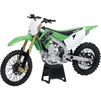 New Ray Toys Kawasaki KX 450F 2019 Dirt Bike - 1:12 Scale - Green/White/Black 58103