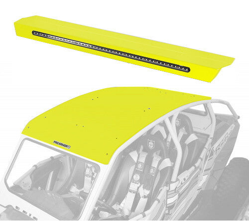 PRO ARMOR Asylum Rear Wing W/ Lightbar Lime Squeeze P144R123LSQ