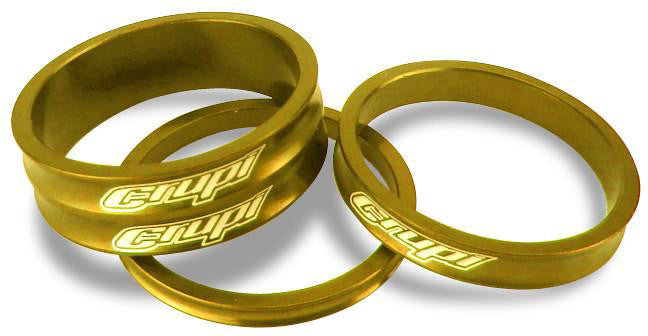 CRUPI Headset Spacers 1" Gold 3mm 5mm 10mm 46103