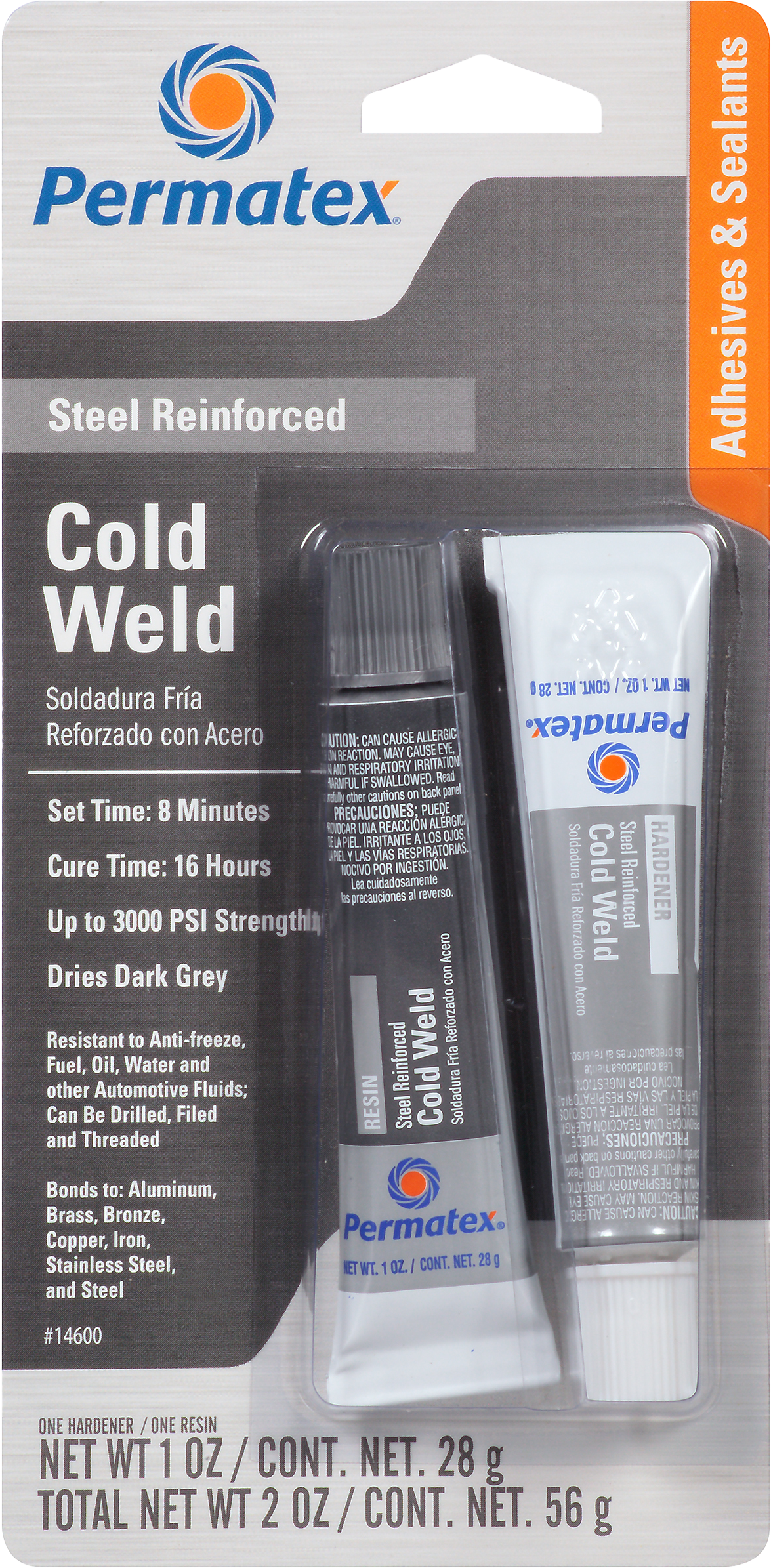 PERMATEXCold Weld Bonding Compound 1oz 2/Pk14600