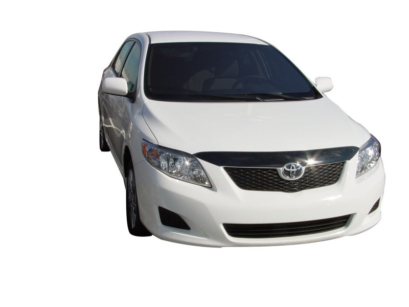 AVS 09-10 Toyota Corolla (Grille Fascia Mount) Aeroskin Low Profile Acrylic Hood Shield - Smoke 320010