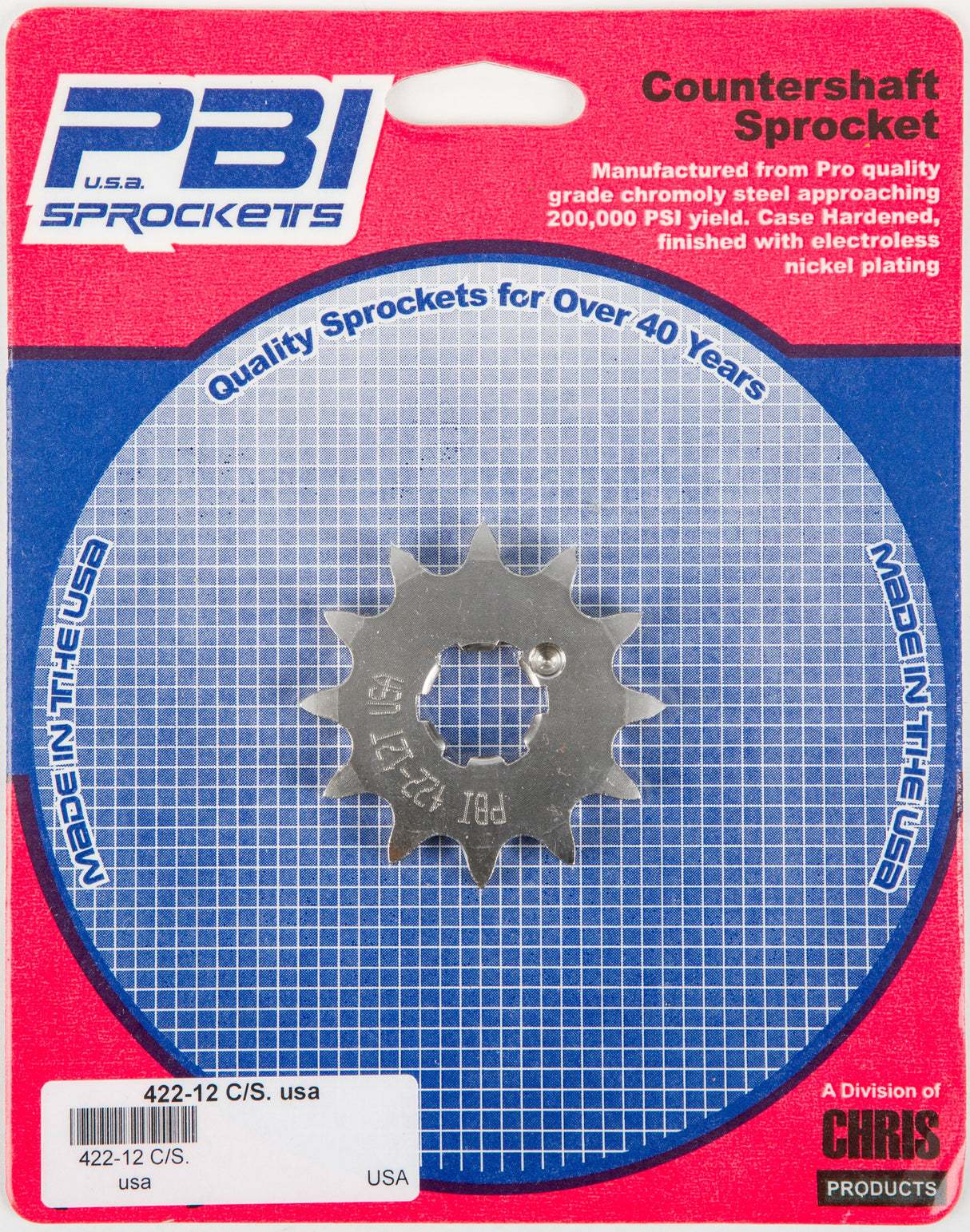 PBIFront Cs Sprocket Steel 12t-420 Kaw/Suz422-12