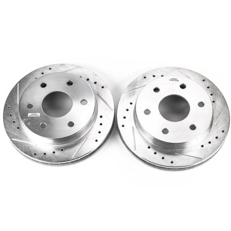 Power Stop 99-00 Cadillac Escalade Front Evolution Drilled & Slotted Rotors - Pair AR8609XPR