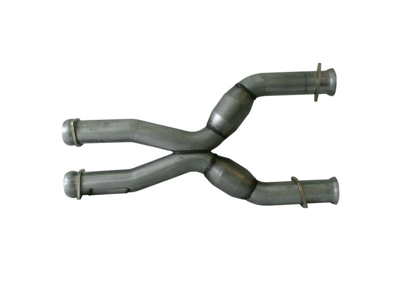 BBK 79-04 Mustang Coyote Swap Short Mid X Pipe w Catalytic Converters 3.0 For BBK Long Tube Headers 1786