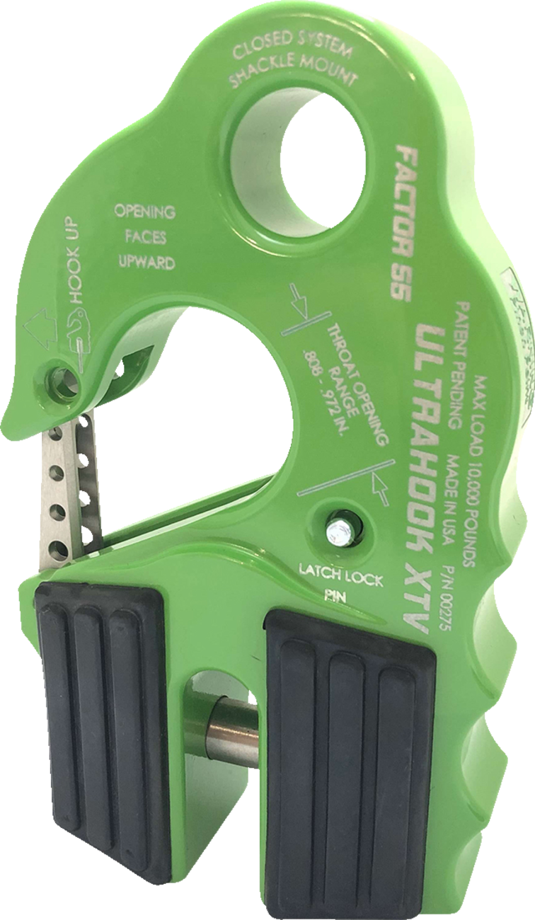 FACTOR 55 UltraHook XTV Winch Hook - Green 00275-08