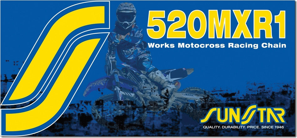 SUNSTAR Chain Mxr1 Works Non-Sealed 520x116 Gld/Gld SS520MXR1-116