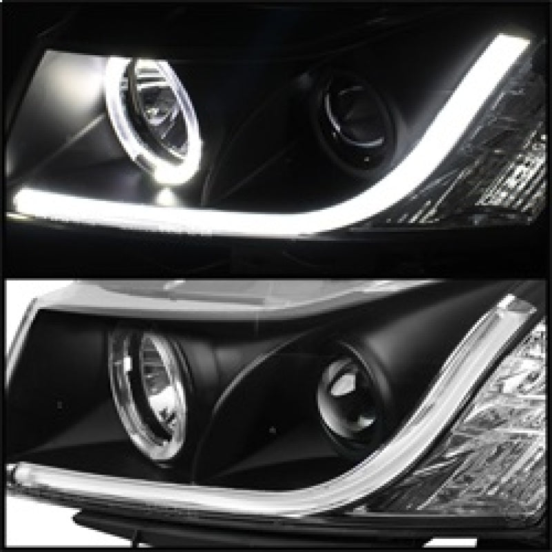 Spyder Chevy Cruze 11-14 Projector Headlights Light Tube DRL Blk PRO-YD-CCRZ11-LTDRL-BK 5074164