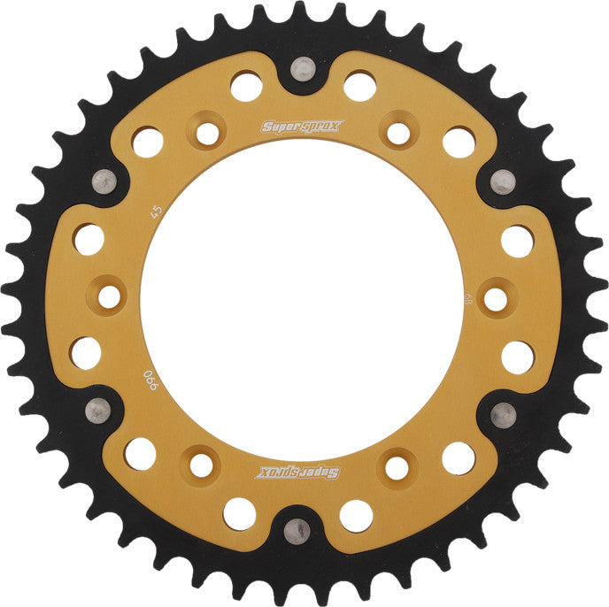 SUPERSPROX Rear Stealth Sprocket Alu/Stl 45t-520 Gld Hus/Husq/Ktm RST-990-45-GLD