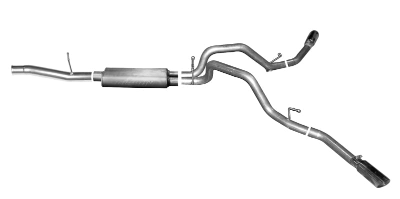 Gibson 14-19 Cadillac Escalade Base 6.2L 3.5in/2.25in Cat-Back Dual Extreme Exhaust - Stainless 65681