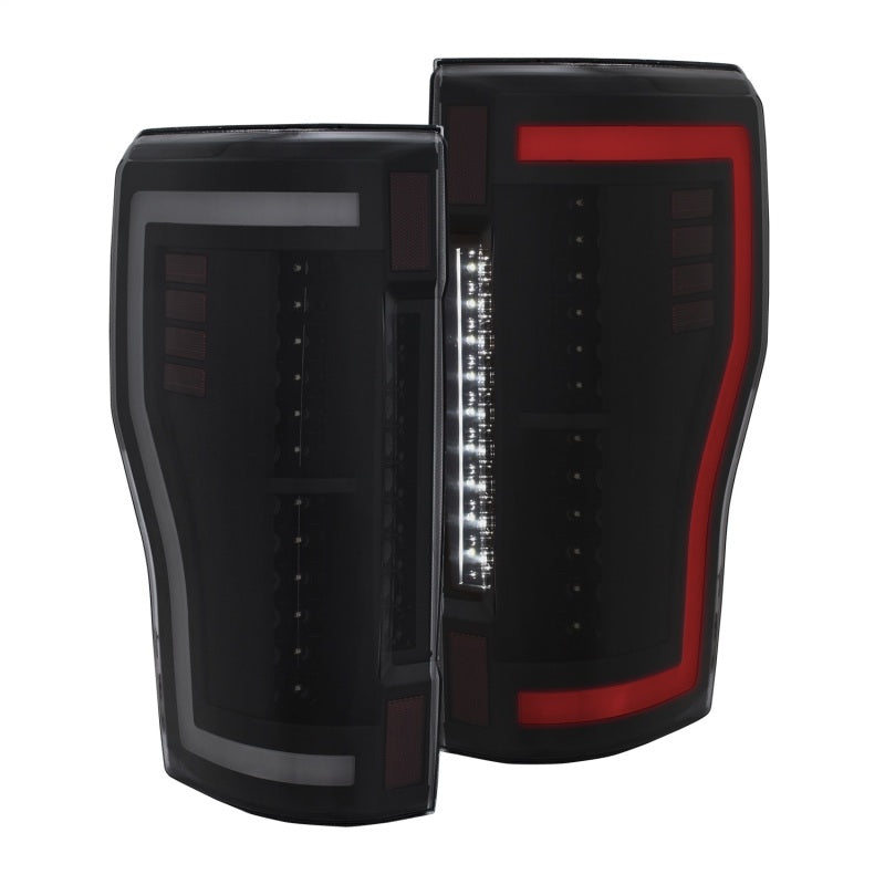 ANZO 2017+ Ford F-250 LED Taillights - Black/Smoke 311288