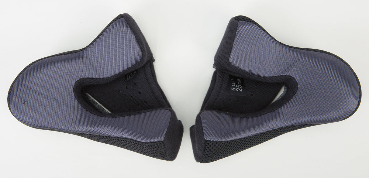 GMAX Gm-44 Cheek Pads 25mm Grey Md G999660