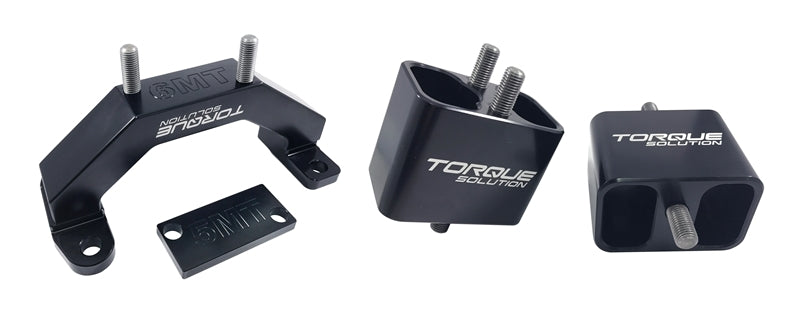 Torque Solution Solid Billet Aluminum Engine & Transmission Mounts 02-14 Subaru WRX / 04-17 STi TS-SU-250SB