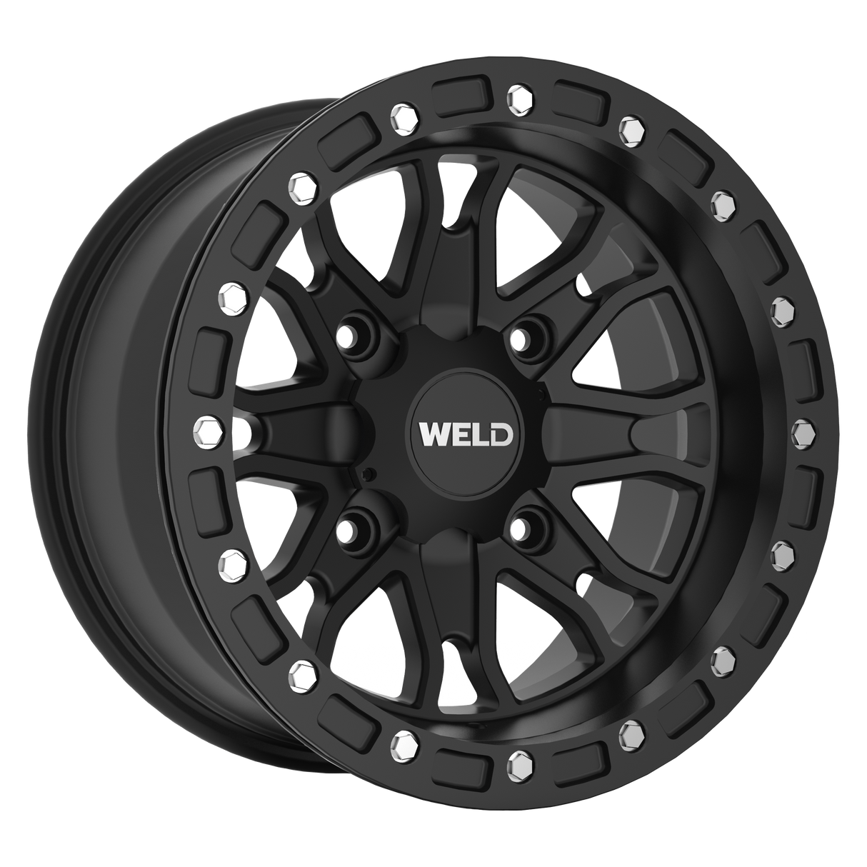 WELD WHEELS Raptor Beadlock Satin Blk 15x8 4+4 4x137 U500B8042400