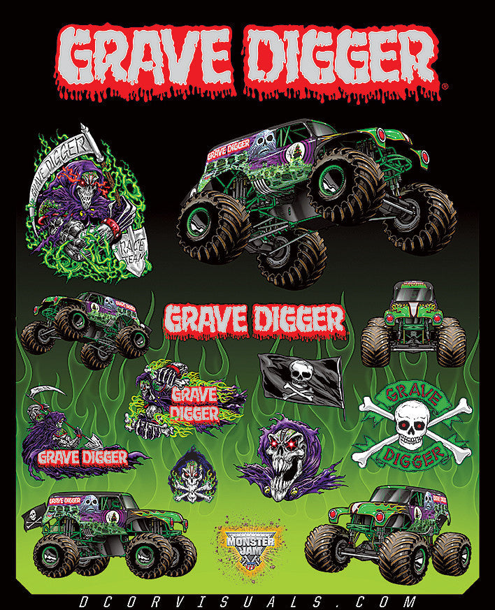 D-COR Monster Jam Decal Sheet 40-90-200