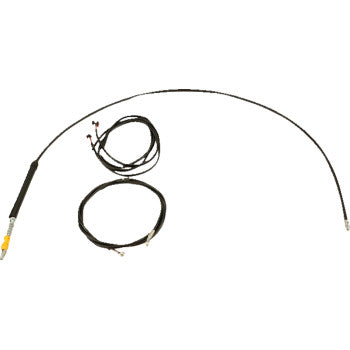 LA CHOPPERS Cable Kit - 12" - 14" Handlebars - Black Glide 2017-2020 LA-8060KT3-13B
