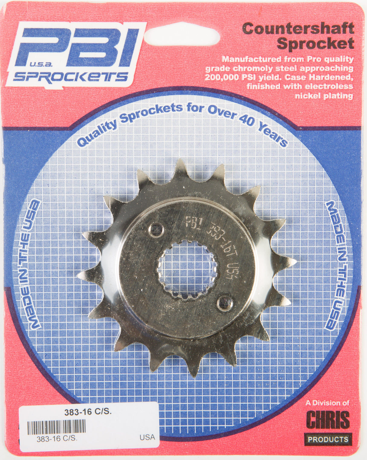 PBIFront Cs Sprocket Steel 16t-520 Hon383-16