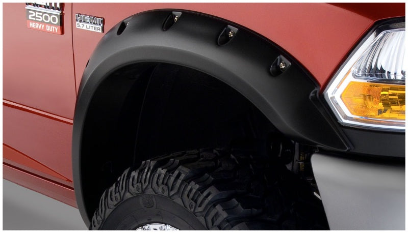 Bushwacker 10-18 Dodge Ram 2500 Pocket Style Flares 2pc - Black 50047-02