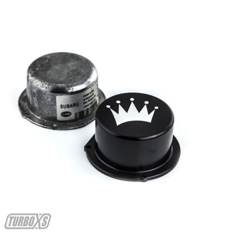 Turbo XS 15-16 Subaru WRX Billet Aluminum Vacuum Pump Cover - Black W15-VPC-BLK