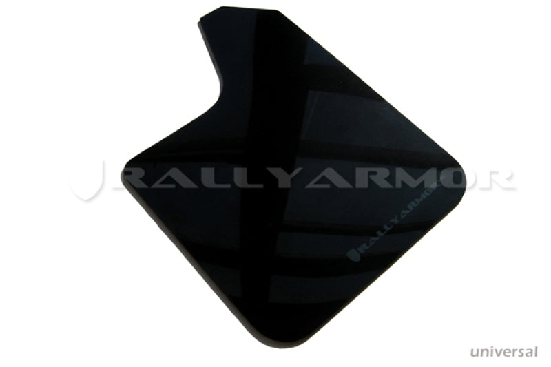 Rally Armor Universal fitment (no hardware) UR Black Mud Flap w/ Grey Logo MF12-UR-BLK/GRY