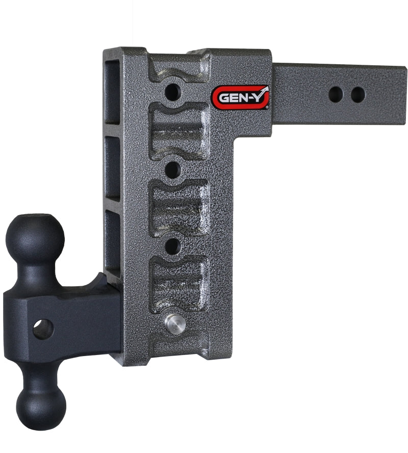 Gen-Y Mega Duty 2.5in Shank 9in Drop 3K TW 21K Hitch w/GH-061 Dual-Ball GH-614