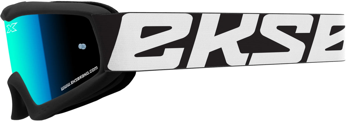 EKS BRAND X-Grom Youth Goggle Black W/Blue Mirror 067-03220